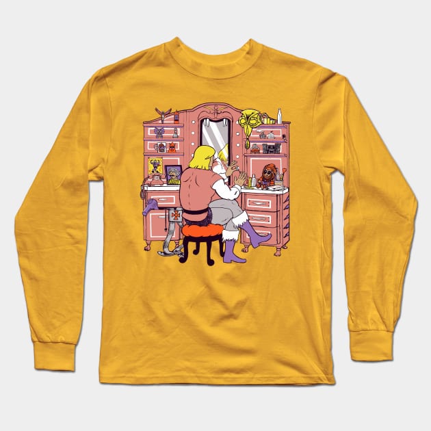 He-man secret-room Long Sleeve T-Shirt by georgeslemercenaire